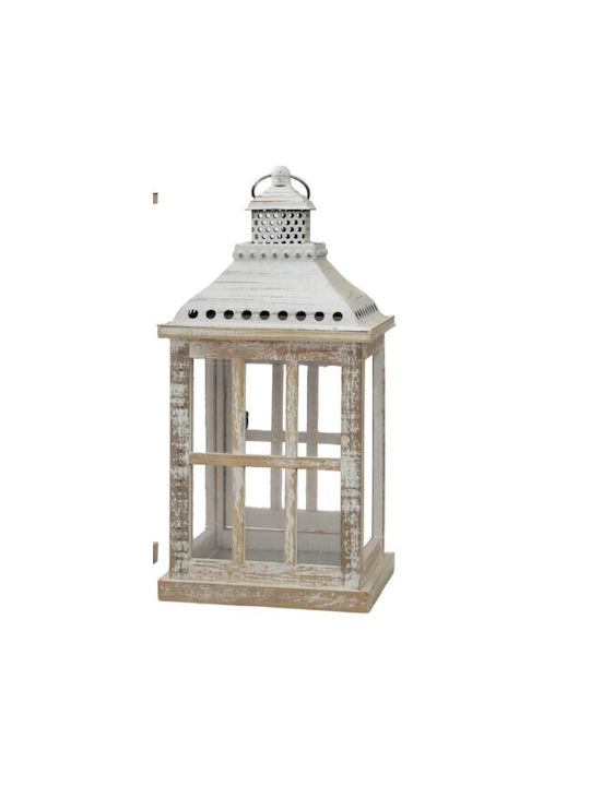 Zen Collection Φαναράκι Ξύλινο Γκρι 21x21x42.5εκ.
