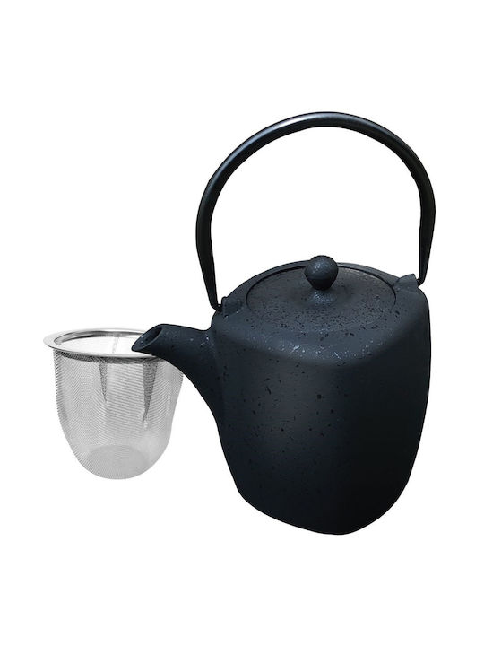 KING Hoff Wasserkocher mit Filter Gusseisen Schwarz 900ml