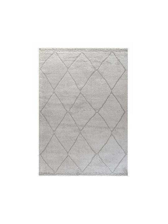 Tzikas Carpets Alloy Teppich Rechteckig Synthetisch,Polyester/Cotton/Leather Gray