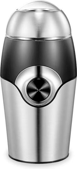 Kumtel Elektrischer Kaffeemühle 150W mit einer Kapazität von 50gr Silber