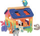 Vilac Formensortierspiel Rainbow Shape Sorting House aus Holz für 24++ Monate