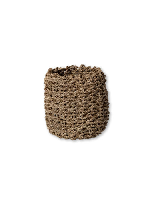 Decorative Basket Wicker Brown S Line