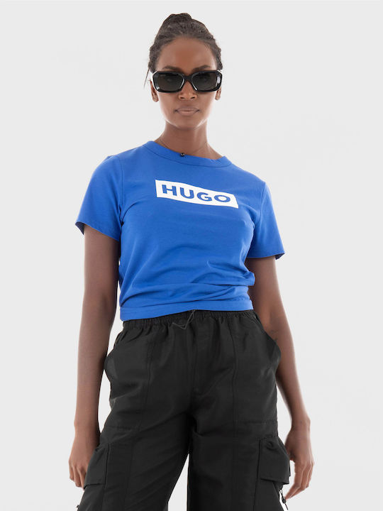 Hugo Boss Femeie Tricou albastru cer