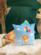 Darymex Rundes Kinder Wurfkissen Blau 40cm