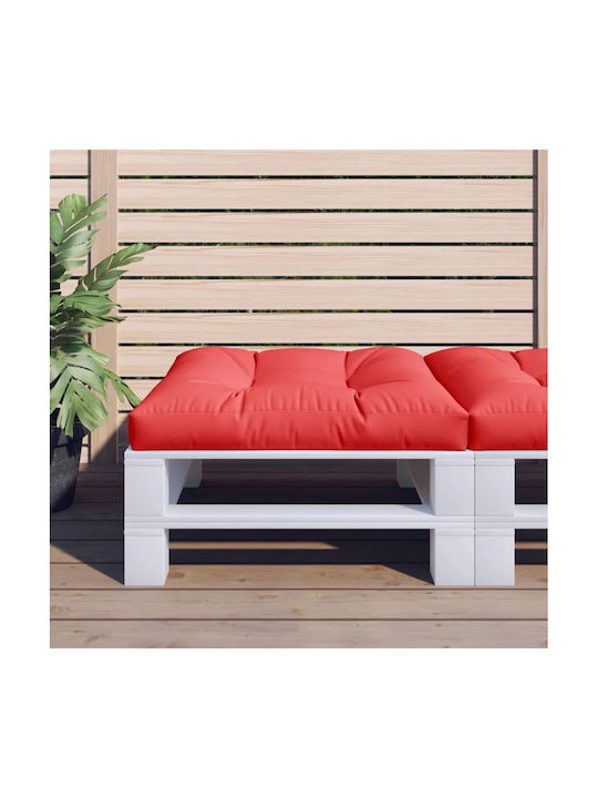 vidaXL Waterproof Sofa Cushion Pallet Red 80x80cm