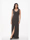 Zirgon Maxi Dress with Slit Grey