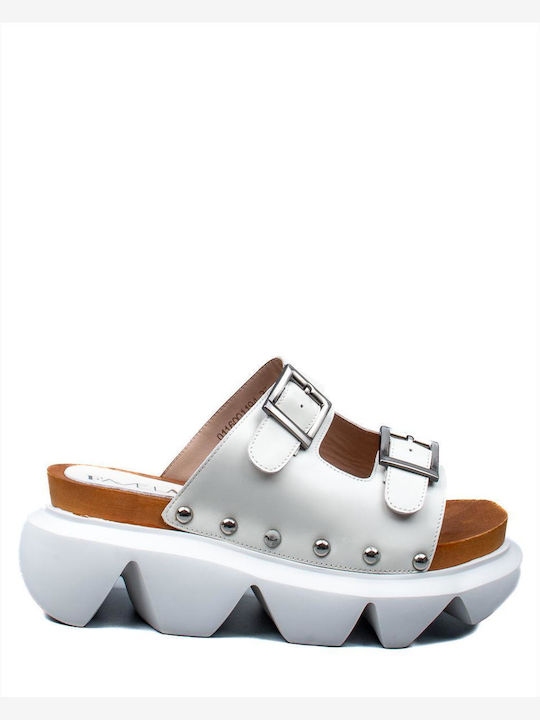 Favela Liv Leder Damen Flache Sandalen Flatform...