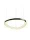 Aca Pendant Light Black LED with Warm to Cool White Light 60x120cm