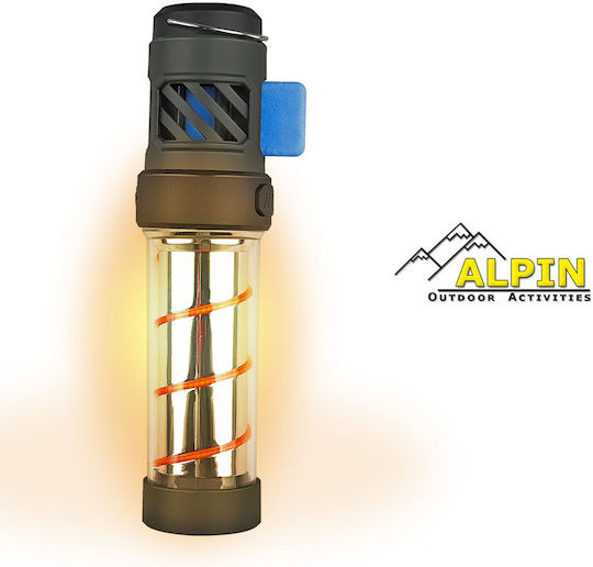 Alpin Επαναφορτιζόμενος Φακός LED IP66 με Μέγιστη Φωτεινότητα 400lm