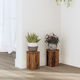 vidaXL Pflanzenständer Holz Beige 10cmx10cmx18c...