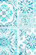 PaperQ Ceramica Tablecloth Blue 100x100cm 200pcs