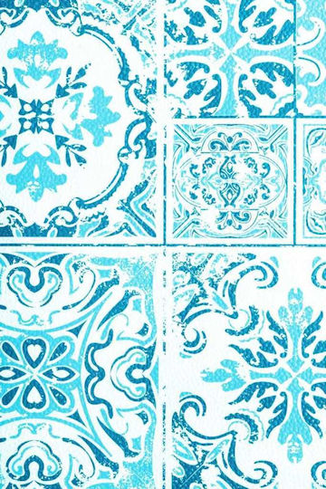 PaperQ Ceramica Tablecloth Blue 100x100cm 200pcs