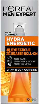 L'Oreal Paris Men Expert Hydra Energetic Men's Anti-Fatigue Eye Gel against Dark Circles & with Vitamin C & 10ml