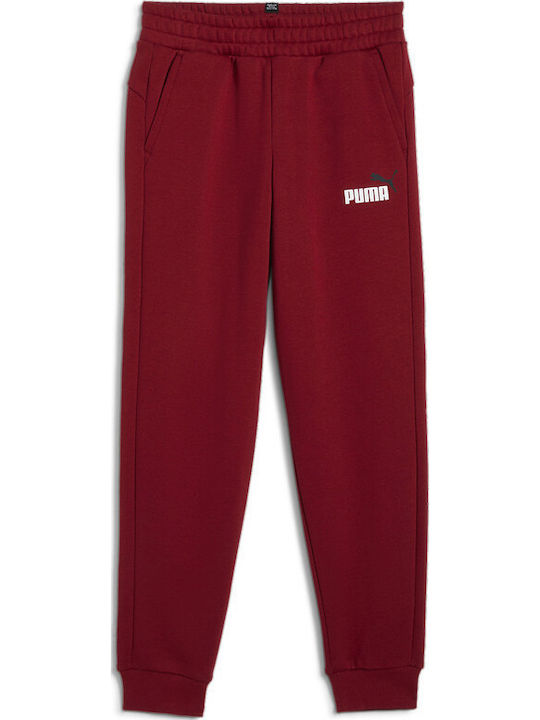 PUMA Kids Sweatpants Red ESS+