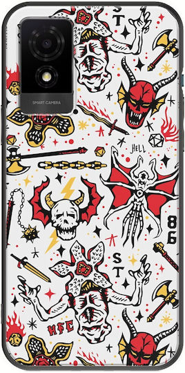 Stranger Things Monster TCL 501 Schwarzes TPU Schwarzes Silikon