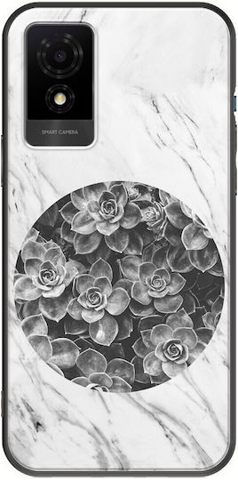 Succulent Marble Tcl 501 Black Tpu Μαύρη Σιλικόνη
