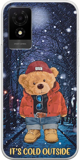 Xmas Bear Its Cold Outside Tcl 501 Flexible Tpu Διάφανη Σιλικόνη