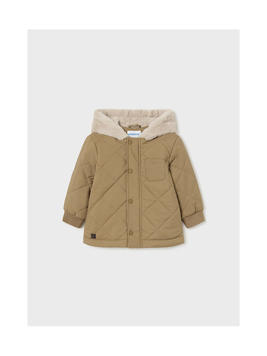 Mayoral Kids Casual Jacket with Lining Beige