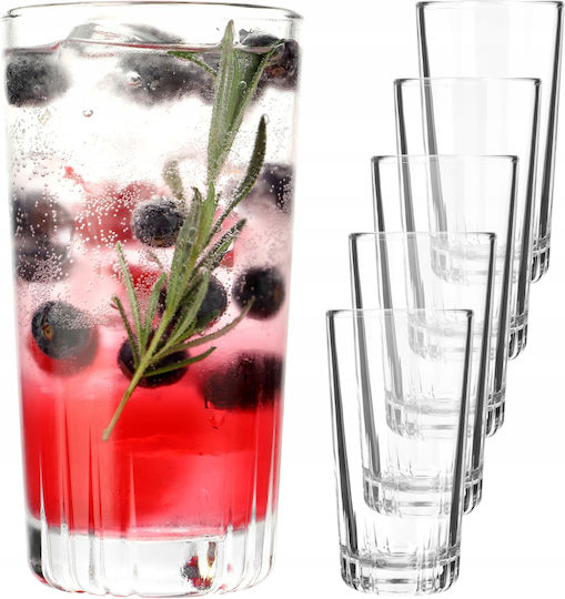 Kadax Set de pahare pentru apa din Sticlă 340ml 6buc