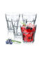 Kadax Set Gläser Kaffee/Freddo / Wasser aus Glas 230ml 4Stück