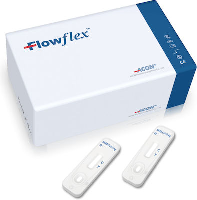 Acon FlowFlex SARS-Cov-2 Antigen Rapid Test 25pcs Self-Diagnostic Test for Rapid Detection Antigens with Nasal Sample