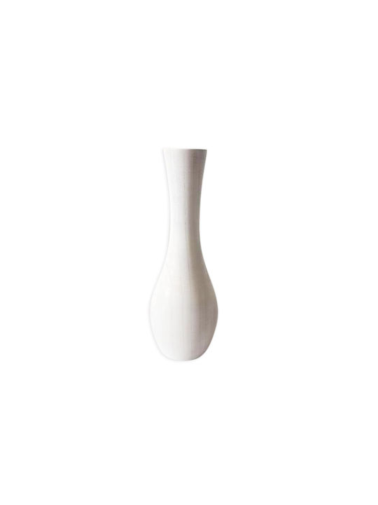Atmosphera Decorative Wooden Vase Mango White D...