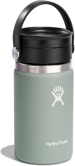 Hydro Flask Wide Mouth Bottle Thermos Stainless Steel BPA Free 355ml Gray
