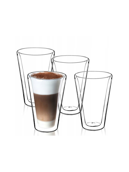 Kadax Glass Set Coffee/Freddo / Water made of Glass 4pcs