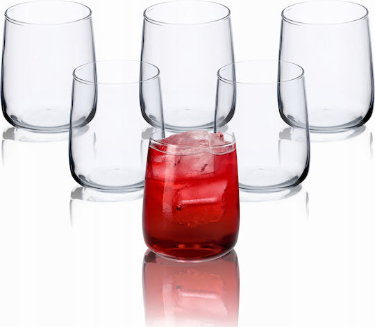 Kadax Set Pahare Pentru Apă Whiskey Cocktail Din Sticlă 330ml 6 Bucăți