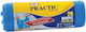 Practic Trash Bags with Handles 50x55cm 20pcs Blue
