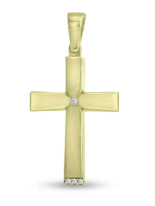 Psomas Дамски Златен Кръст 14K