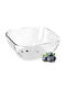 Kadax Glass Salad Bowl Transparent 13.5x13.5cm