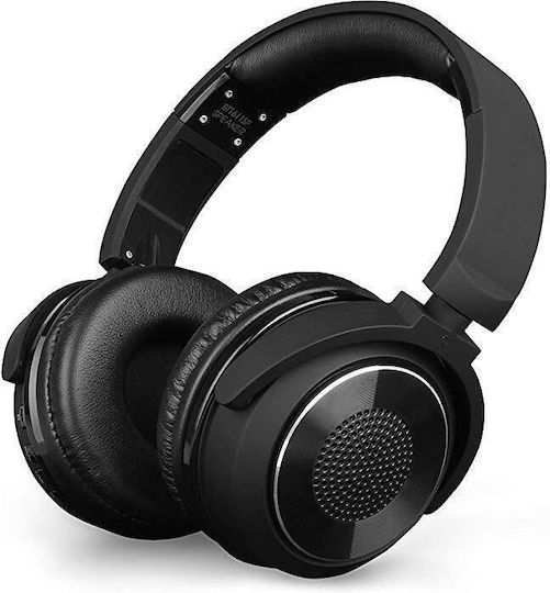 Powertech SY-BT1611 Ασύρματα Bluetooth On Ear Ακουστικά Μαύρα
