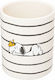 Ceramic Pencil Holder in White Color 1pcs 10.5x8.5x10.5cm