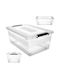 Kadax Plastic Cutie de Depozitare cu Capac Transparent 40cm 1buc