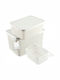 Kadax Plastic Cutie de Depozitare cu Capac Alb 18lt 3buc