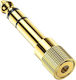 Mozos Converter 6.3mm female to 3.5mm female Gold 1pcs MA6335