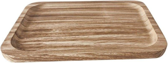 Atmosphera Servierplatte Rechteckig Hölzernes Braun 31x21cm 1Stück