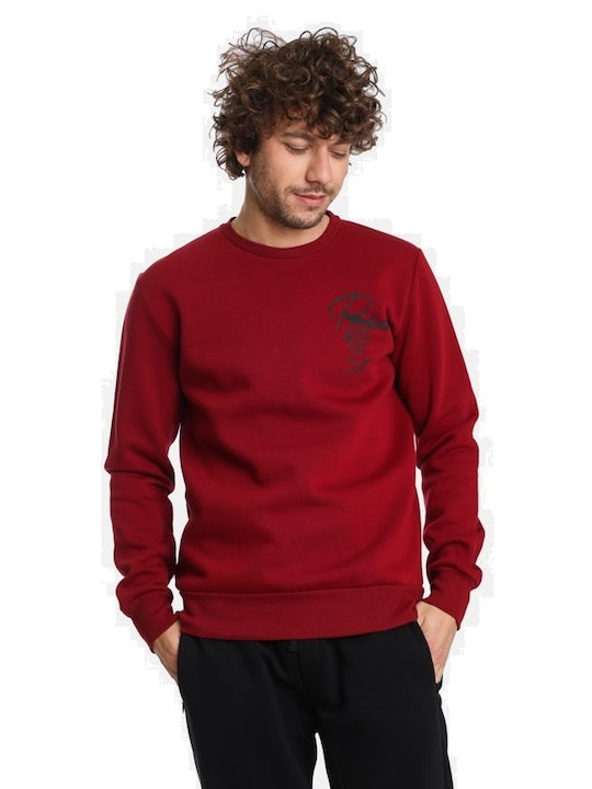 Paco & Co Herren Sweatshirt Bordeaux