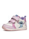 B Rishon Kids Sneakers High with Scratch White