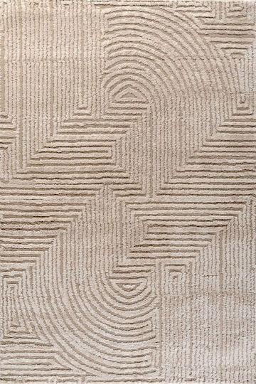 Tzikas Carpets Alloy with Width 80cm Beige (Price by the Meter)