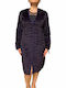 Scurtă Blană de damă Purple-black