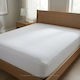 Casa Colori Protective Cover Queen Waterproof with Skirt White 160x200+30cm