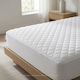 Casa Colori Protective Cover Single with Skirt White 100x200+30cm