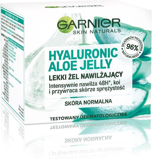 Garnier Hyaluronic Aloe Jelly Light Gel Hidratant și Reconstrucție de Zi 48h pentru Față cu Acid Hialuronic și Aloe Vera 50ml