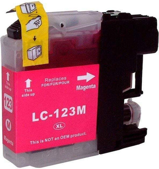 UnCartus Kompatible Tintenstrahldrucker-Tintenpatrone Bruder LC123M 600 Seiten Magenta 1Stück