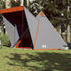 vidaXL Camping Tent Teepee Gray for 6 People 40...
