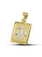 Themelidis Jewels Фулактó Константин Зодиакален Знак Везни от Жълто Злато 9К