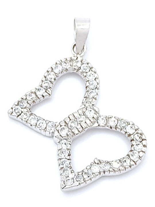 PS Silver Сребърна Пеперуда Кристал Зиркон Charm