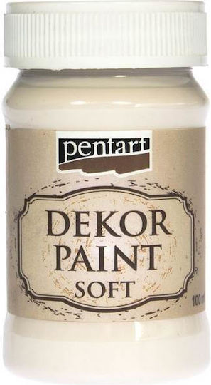 Κιμωλίας Dekor Soft Paint 100ml Pentart Cream White